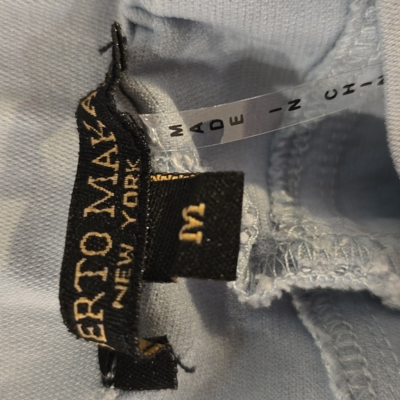 Alberto Makali light blue crop/ankle pull on pants - Picture 3 of 5